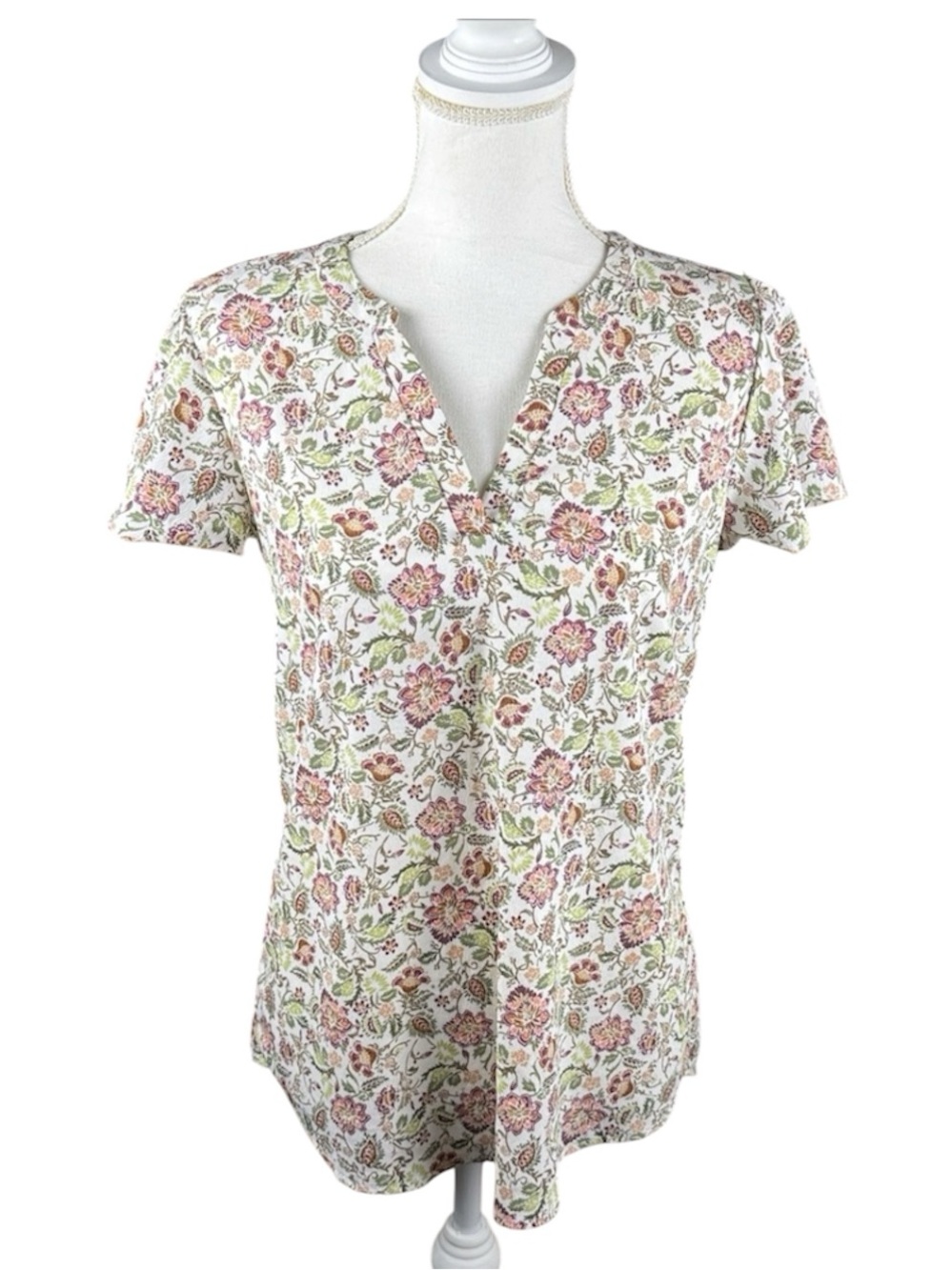 Maurices Flutter Sleeve Split-Neck Blouse Olive Green, Peach, Dark Berry
